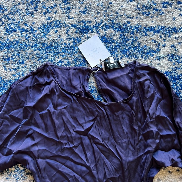 L'Academie Long Sleeve Midi Dress in Navy Small - Picture 6 of 9